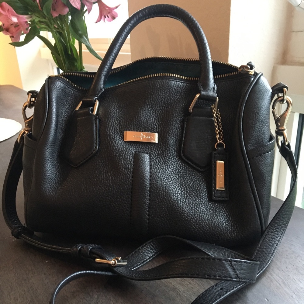 Cole Haan Black Leather Crossbody Purse